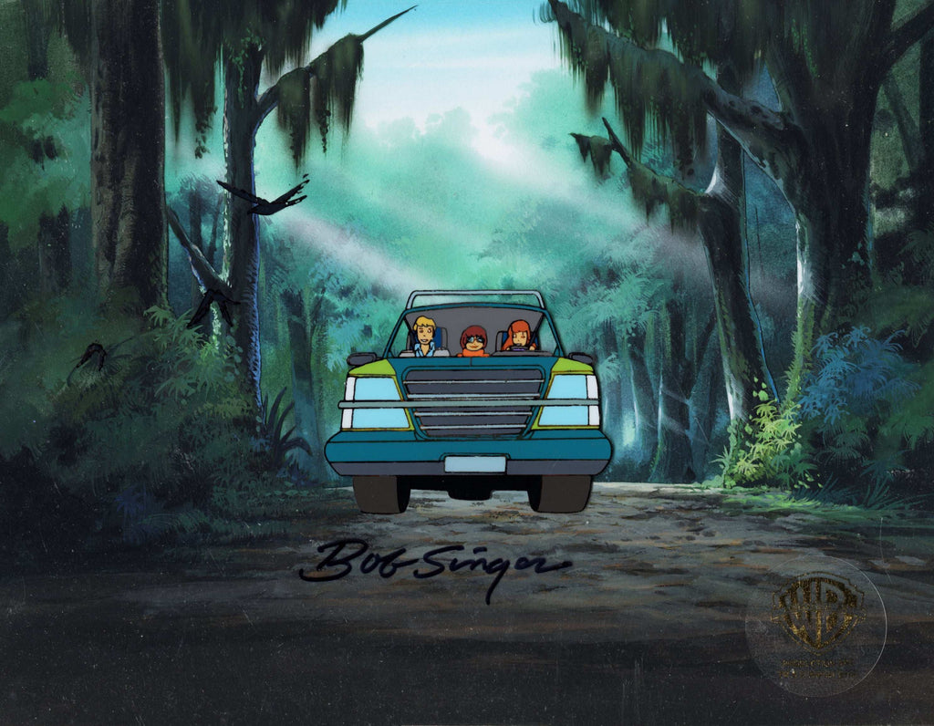 Scooby-Doo on Zombie Island Original Production Cel on Original Production Background: Fred, Velma, and Daphne - Choice Fine Art