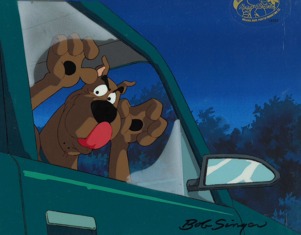 Scooby-Doo on Zombie Island Original Production Cel on Original Production Background: Scooby Doo - Choice Fine Art