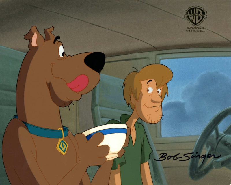 Scooby-Doo on Zombie Island Original Production Cel With Matching Drawing: Scooby and Shaggy - Choice Fine Art