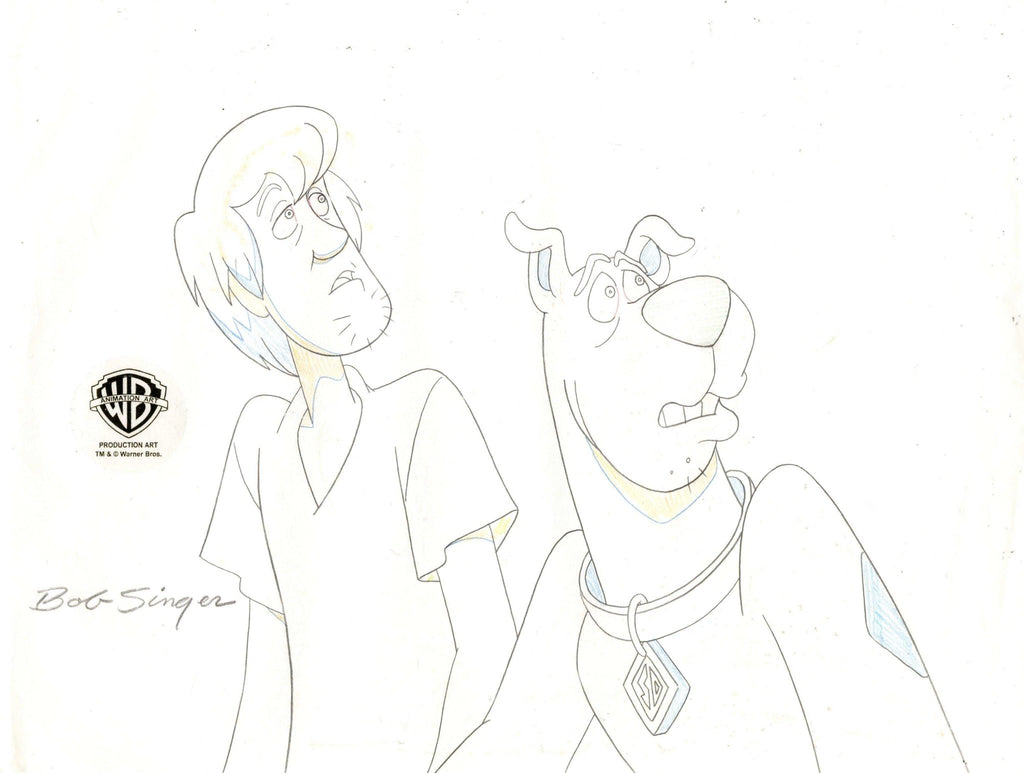 Scooby-Doo on Zombie Island Original Production Drawing: Scooby and Shaggy - Choice Fine Art