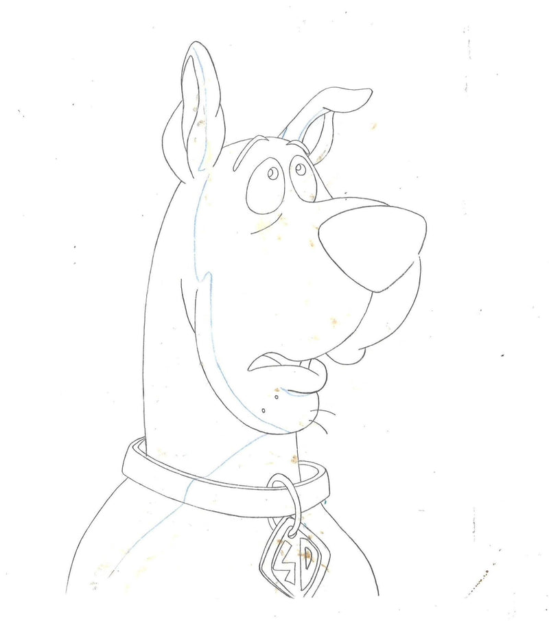 Scooby-Doo Original Production Cel with Matching Drawing: Scooby and Shaggy - Choice Fine Art
