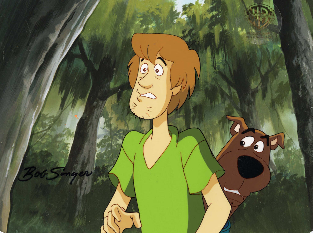 Scooby-Doo Original Production Cel with Matching Drawing: Scooby and Shaggy - Choice Fine Art