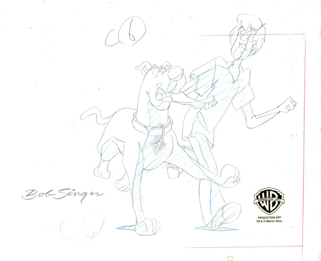 Scooby-Doo Original Production Drawing: Scooby and Shaggy - Choice Fine Art