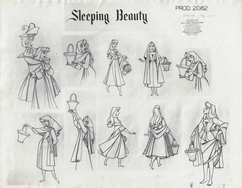 Sleeping Beauty Original Production Model Sheet - Choice Fine Art