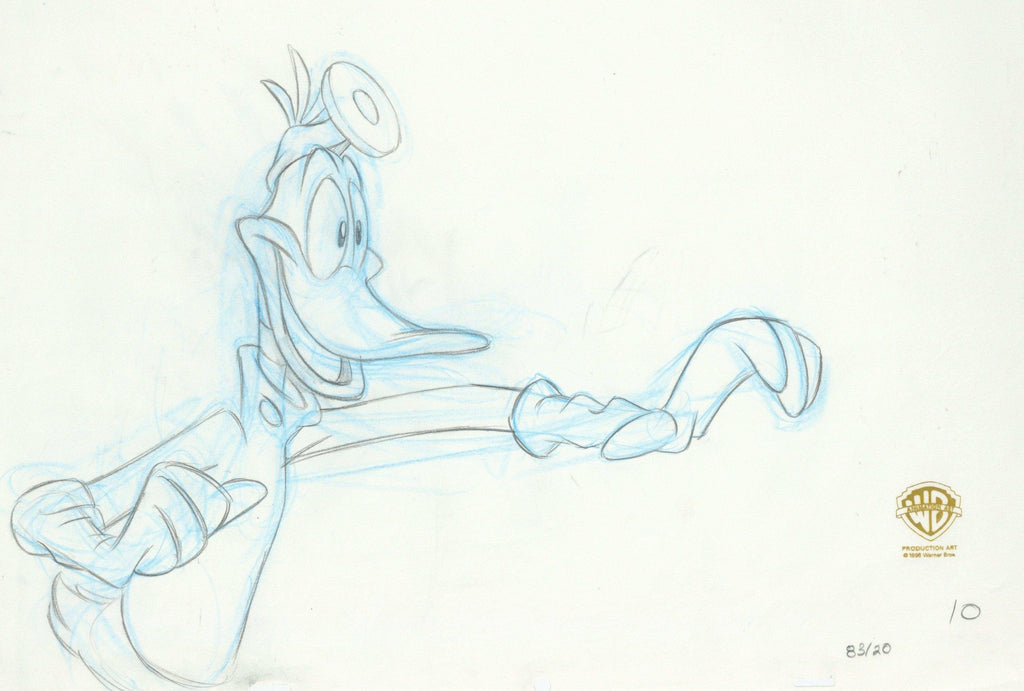 Space Jam Original Production Drawing: Daffy Duck - Choice Fine Art