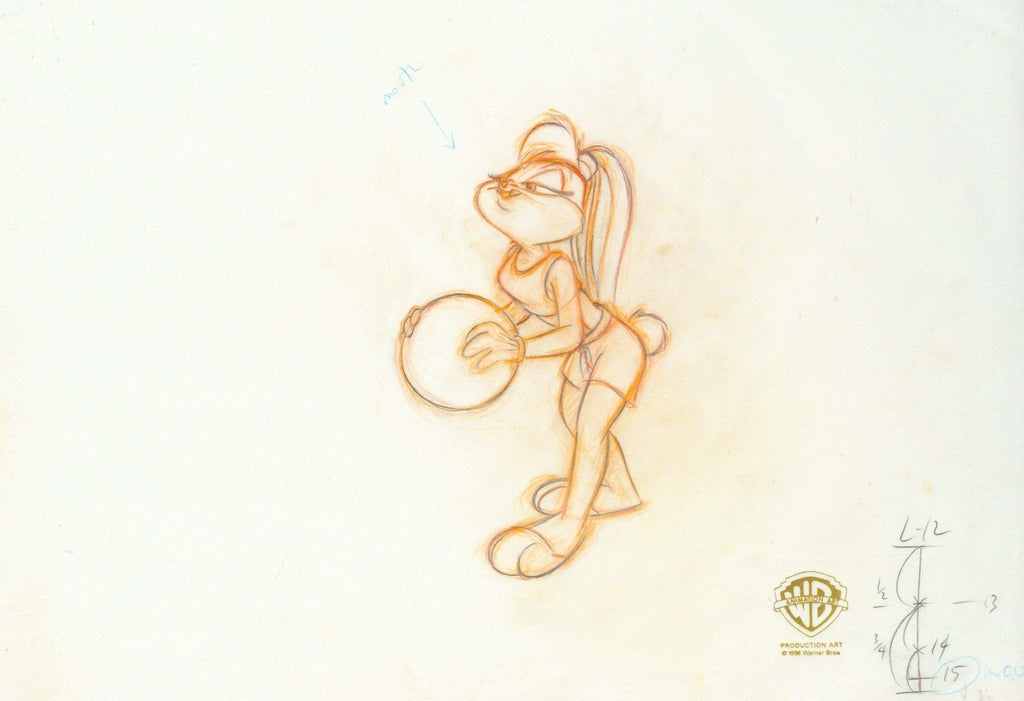 Space Jam Original Production Drawing: Lola Bunny - Choice Fine Art