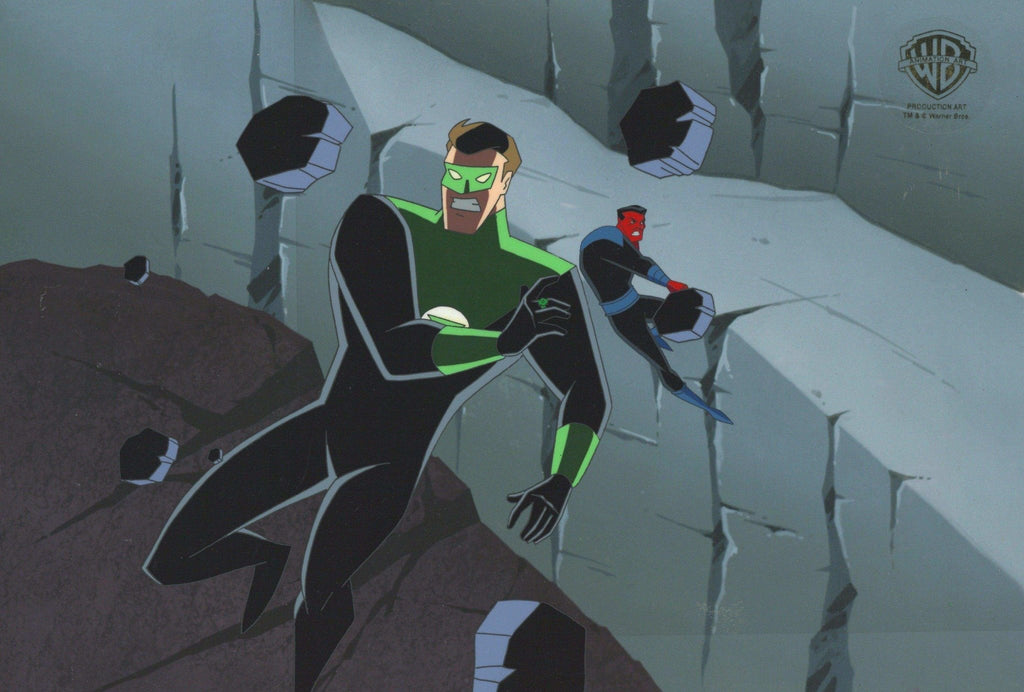 Superman the Animated Series Original Production Cel: Green Lantern and Sinestro - Choice Fine Art