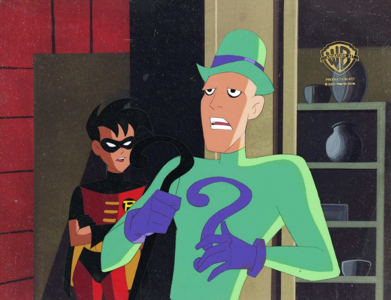 Superman the Animated Series Original Production Cel: Robin and The Riddler - Choice Fine Art
