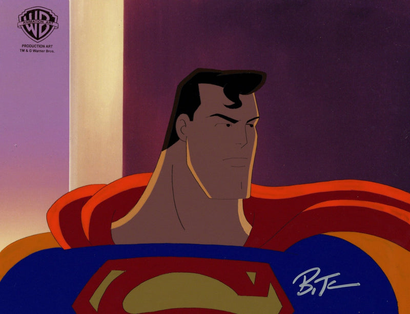 Superman the Animated Series Original Production Cel signed by Bruce Timm: Superman - Choice Fine Art
