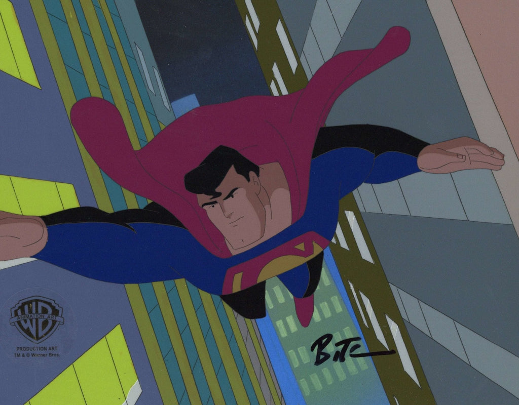 Superman The Animated Series Original Production Cel signed by Bruce Timm: Superman - Choice Fine Art
