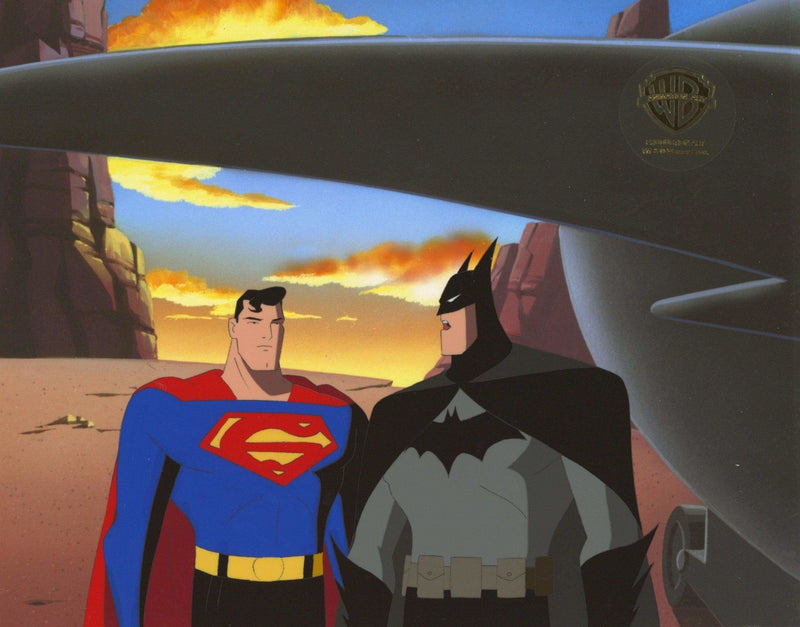 Superman the Animated Series Original Production Cel: Superman and Batman - Choice Fine Art