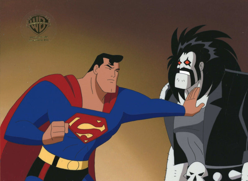 Superman the Animated Series Original Production Cel: Superman and Lobo - Choice Fine Art