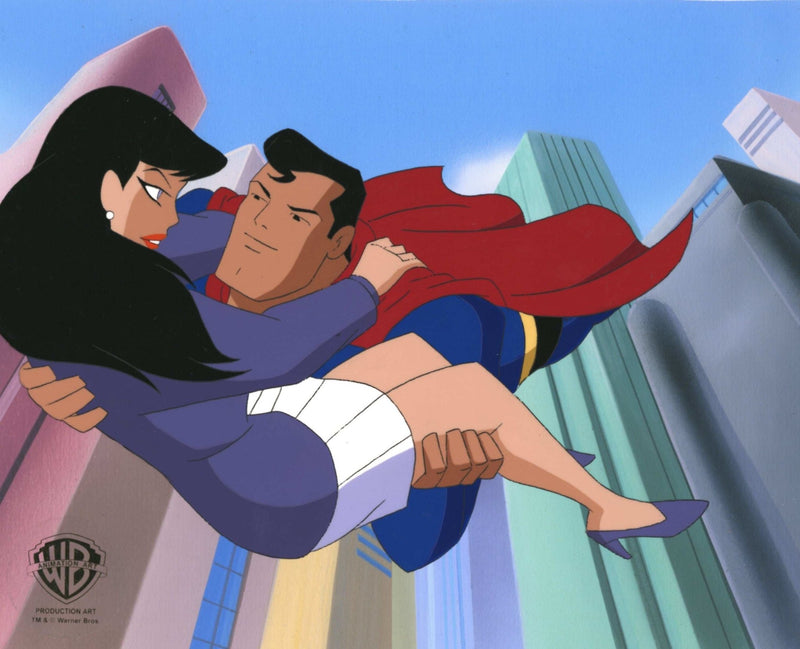 Superman the Animated Series Original Production Cel: Superman and Lois Lane - Choice Fine Art