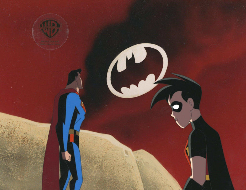 Superman the Animated Series Original Production Cel: Superman and Robin - Choice Fine Art