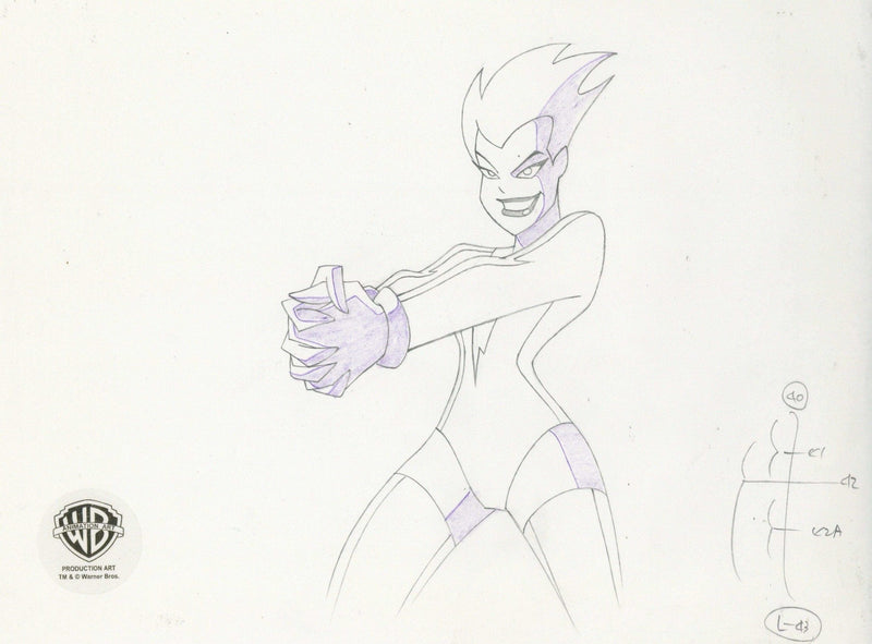 Superman the Animated Series Original Production Drawing: Livewire - Choice Fine Art