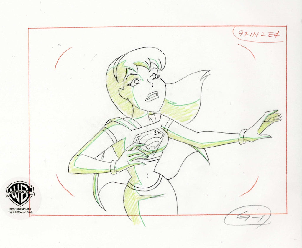 Superman the Animated Series Original Production Drawing: Supergirl - Choice Fine Art