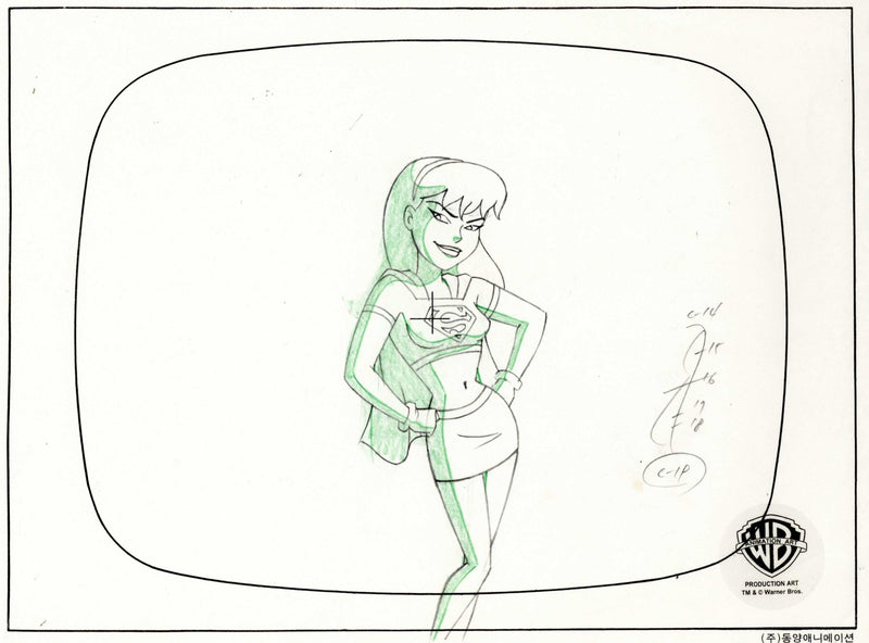 Superman the Animated Series Original Production Drawing: Supergirl - Choice Fine Art