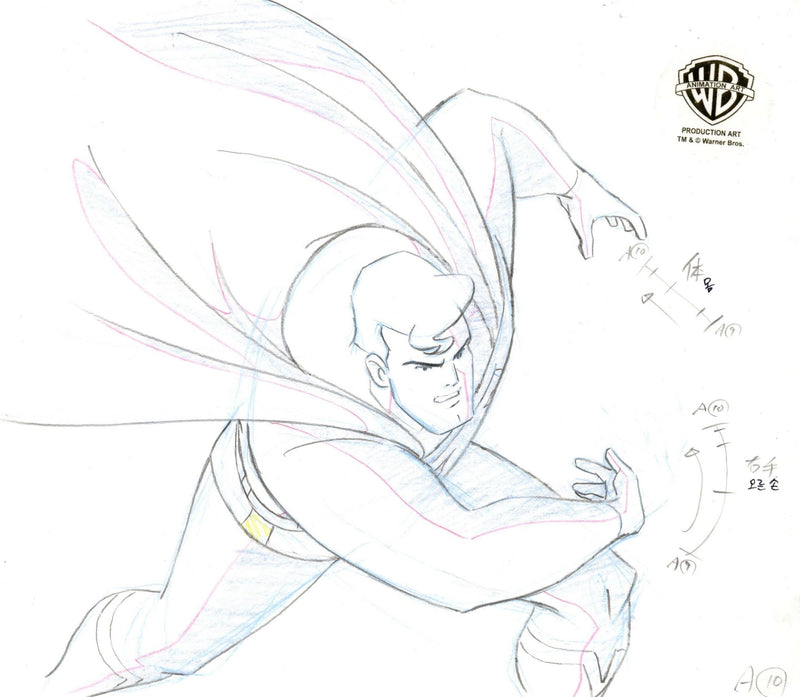 Superman the Animated Series Original Production Drawing: Superman - Choice Fine Art