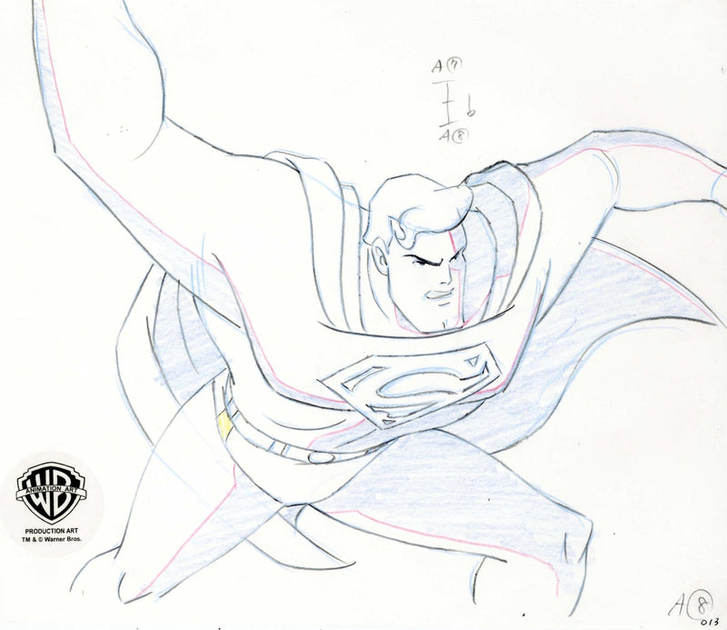 Superman the Animated Series Original Production Drawing: Superman - Choice Fine Art