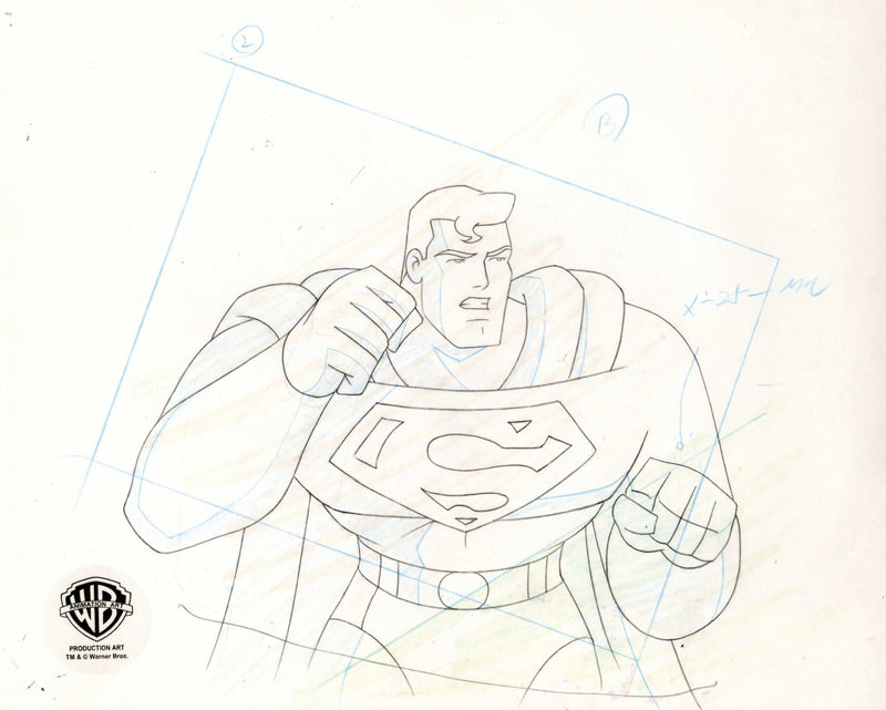 Superman the Animated Series Original Production Drawing: Superman - Choice Fine Art