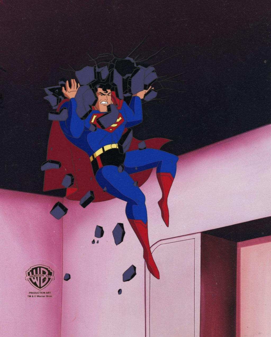 Superman the Animated Series Production Cel: Superman - Choice Fine Art