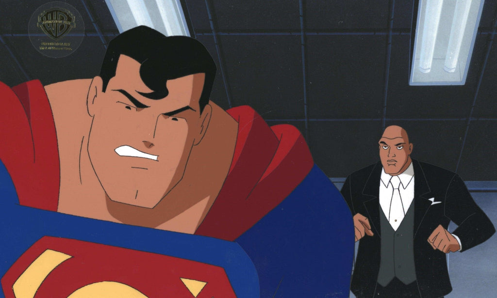 Superman the Animated Series Production Cel: Superman and Luthor - Choice Fine Art
