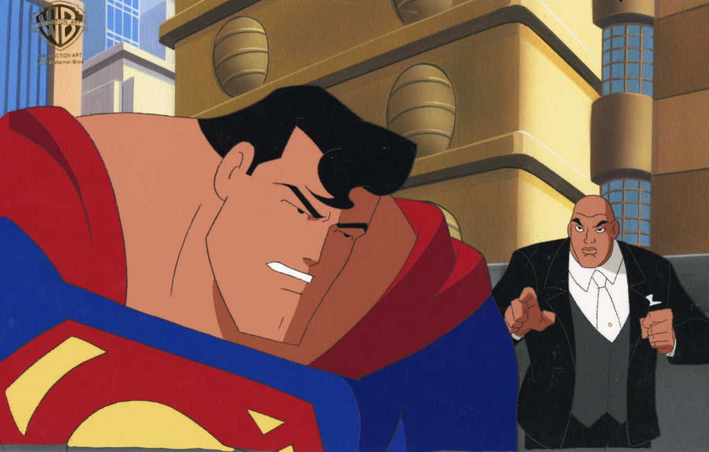 Superman the Animated Series Production Cel: Superman and Luthor - Choice Fine Art