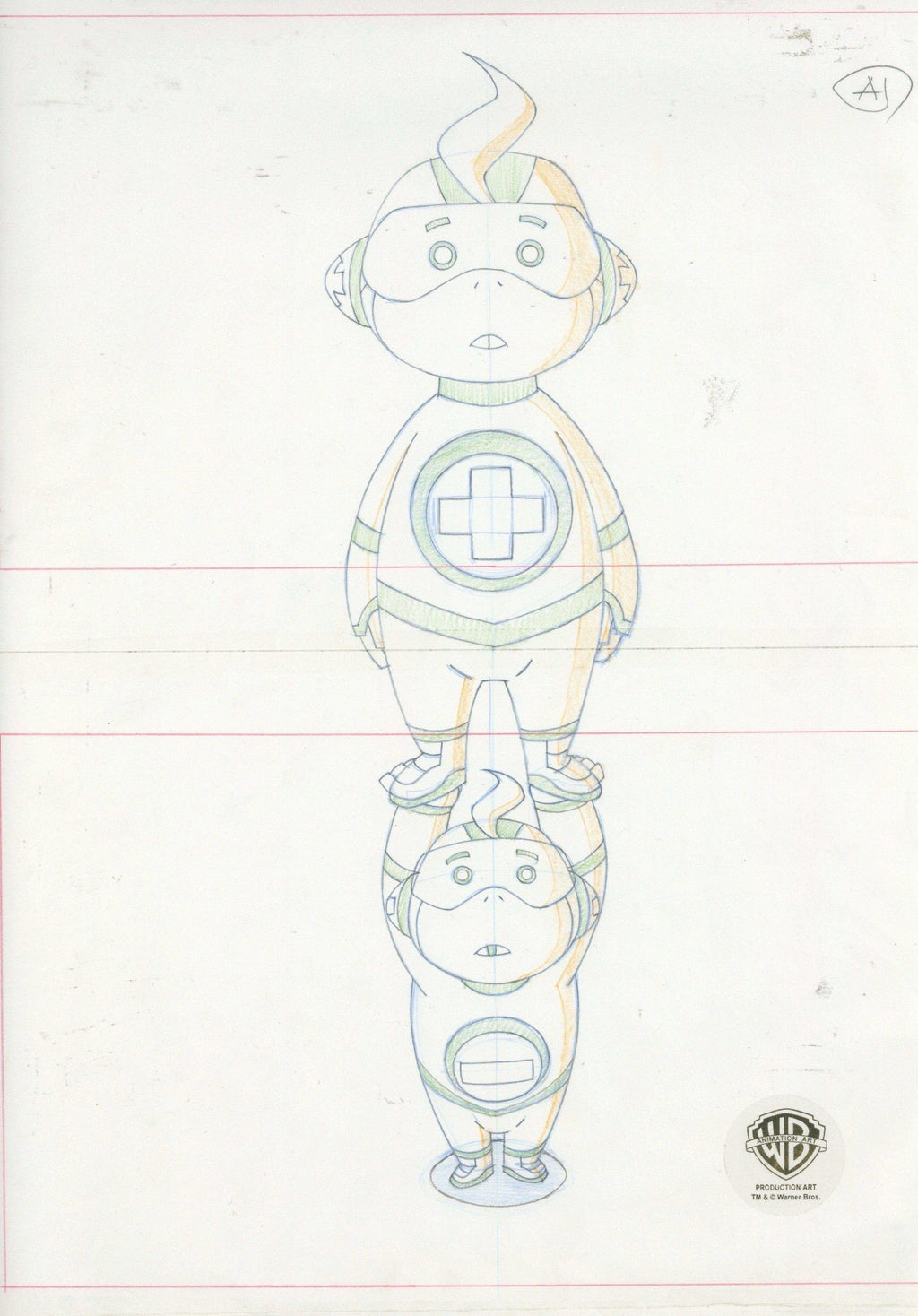 Teen Titans Original Production Drawing: Mas y Menos - Choice Fine Art