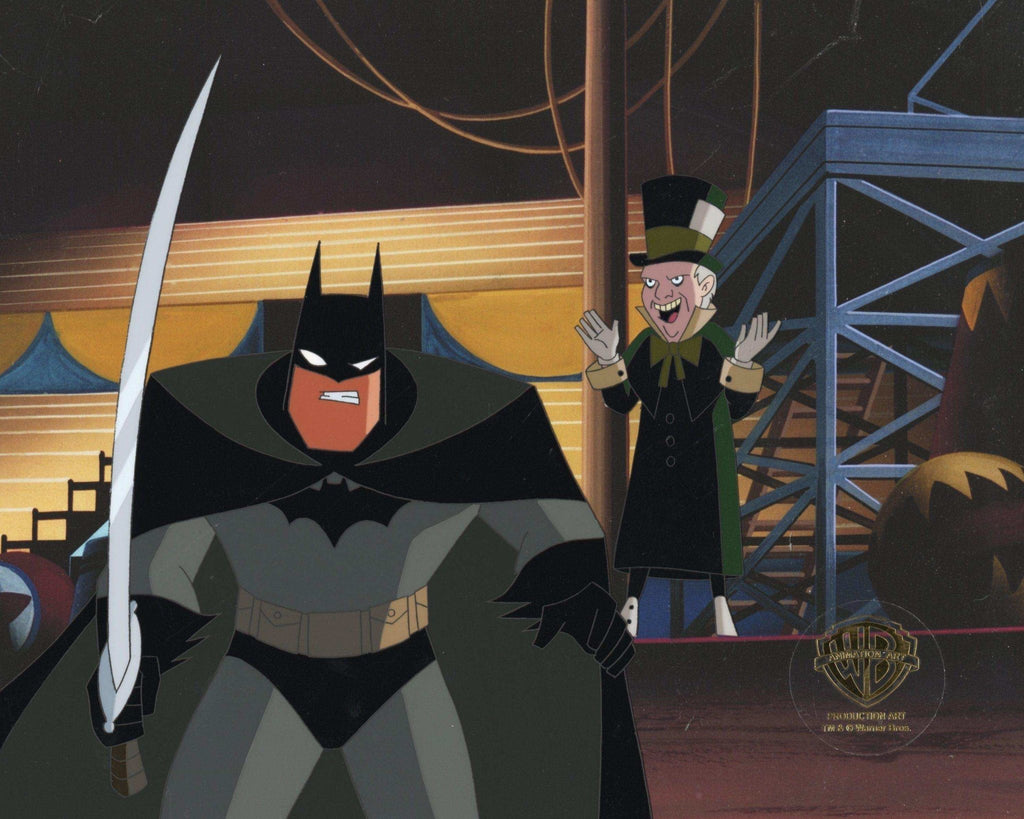 The New Batman Adventures Original Production Cel: Batman and Mad Hatter - Choice Fine Art