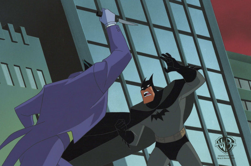 The New Batman Adventures Original Production Cel: Joker and Batman - Choice Fine Art