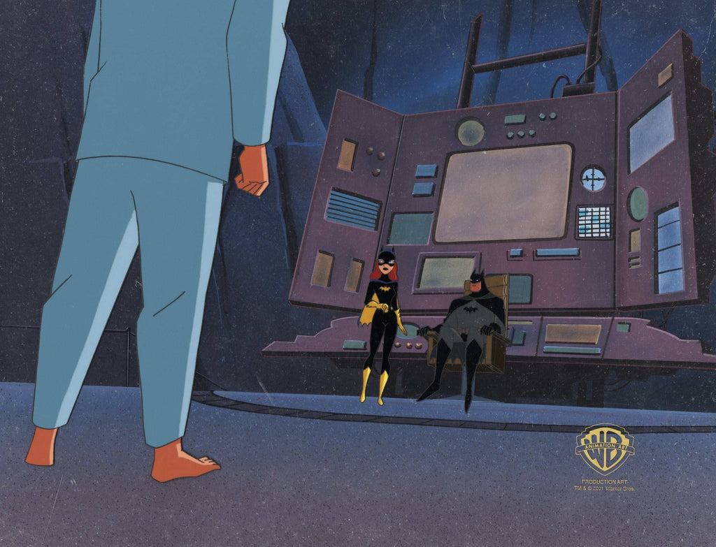The New Batman Adventures Original Production Cel on Original Background: Batgirl and Batman - Choice Fine Art