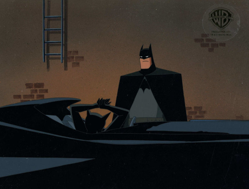 The New Batman Adventures Original Production Cel on Original Background: Batman and Catwoman - Choice Fine Art