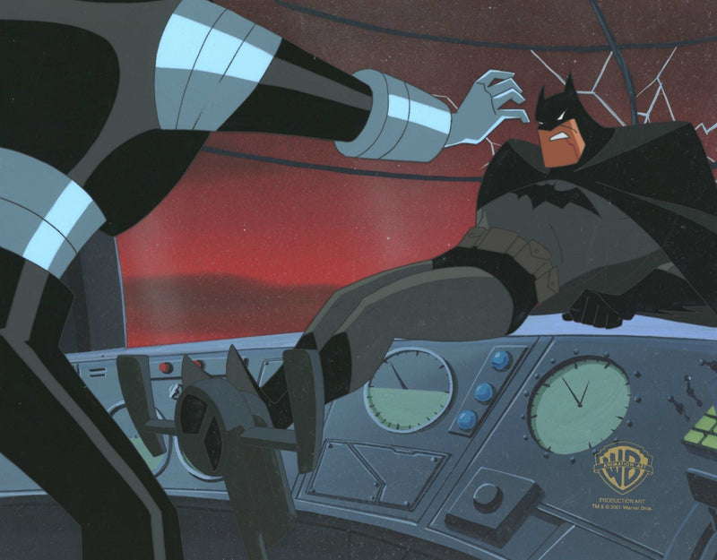 The New Batman Adventures Original Production Cel on Original Background: Batman and Mr. Freeze - Choice Fine Art