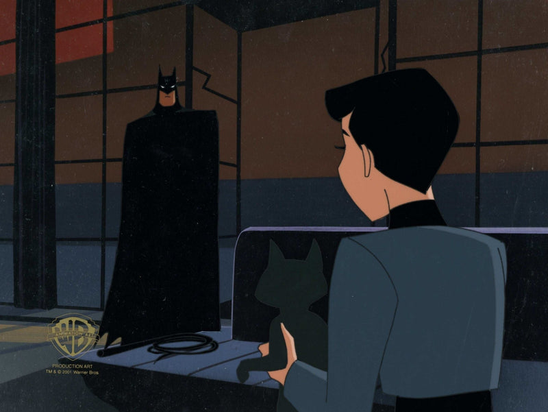 The New Batman Adventures Original Production Cel on Original Background: Batman and Selina Kyle - Choice Fine Art