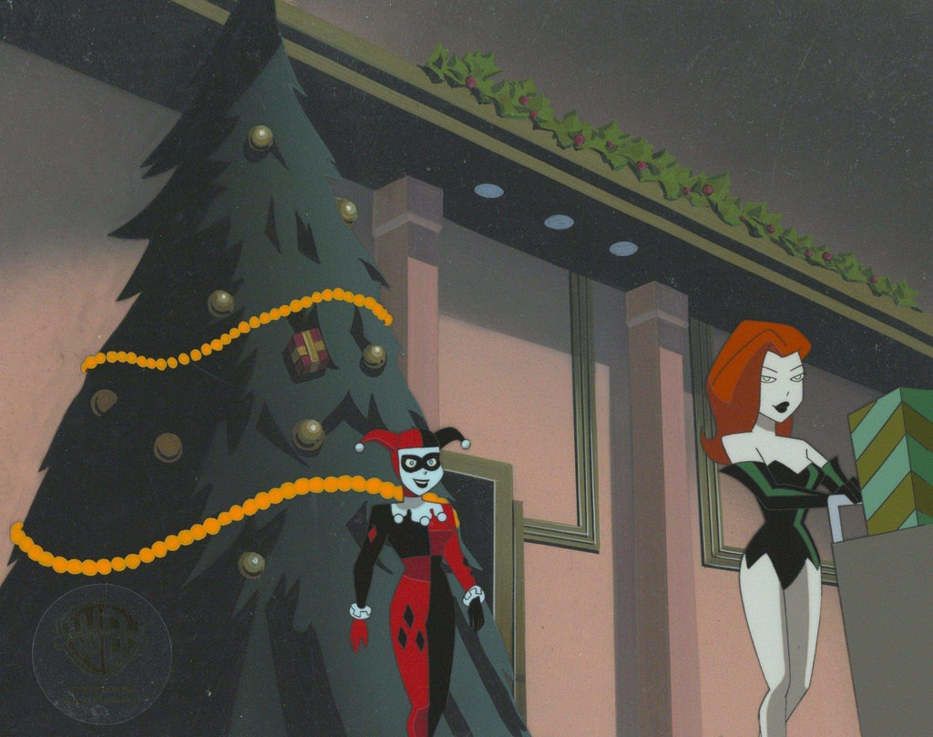 The New Batman Adventures Original Production Cel on Original Background: Harley Quinn and Poison Ivy - Choice Fine Art