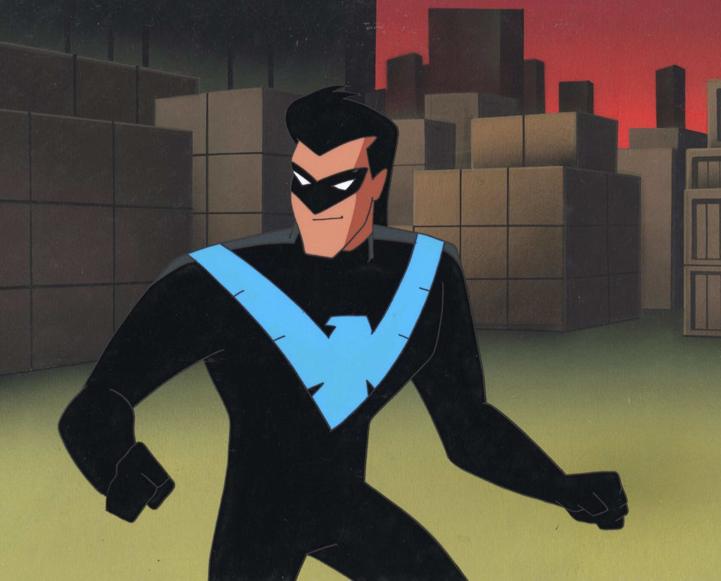 The New Batman Adventures Original Production Cel on Original Background: Nightwing - Choice Fine Art