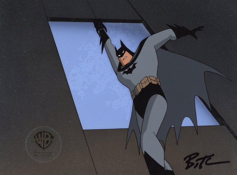 The New Batman Adventures Original Production Cel on Original Background signed by Bruce Timm: Batman - Choice Fine Art