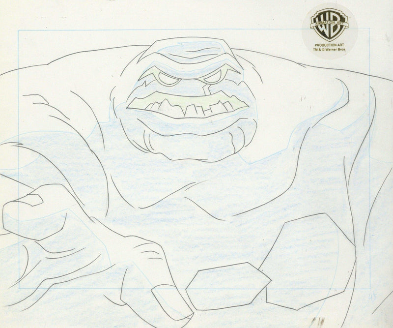 The New Batman Adventures Original Production Cel with Matching Drawing: Clayface - Choice Fine Art