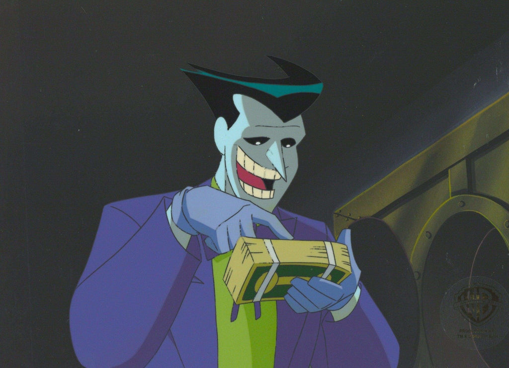The New Batman Adventures Original Production Cel With Matching Drawing: Joker - Choice Fine Art