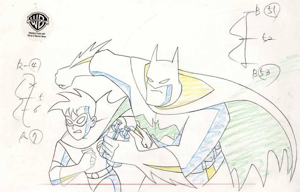 The New Batman Adventures Original Production Drawing: Batman and Robin - Choice Fine Art