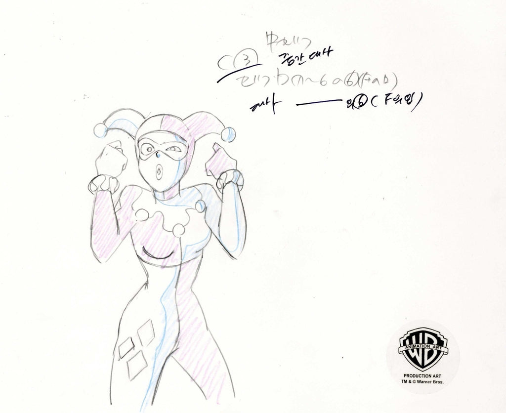 The New Batman Adventures Original Production Drawing: Harley Quinn - Choice Fine Art
