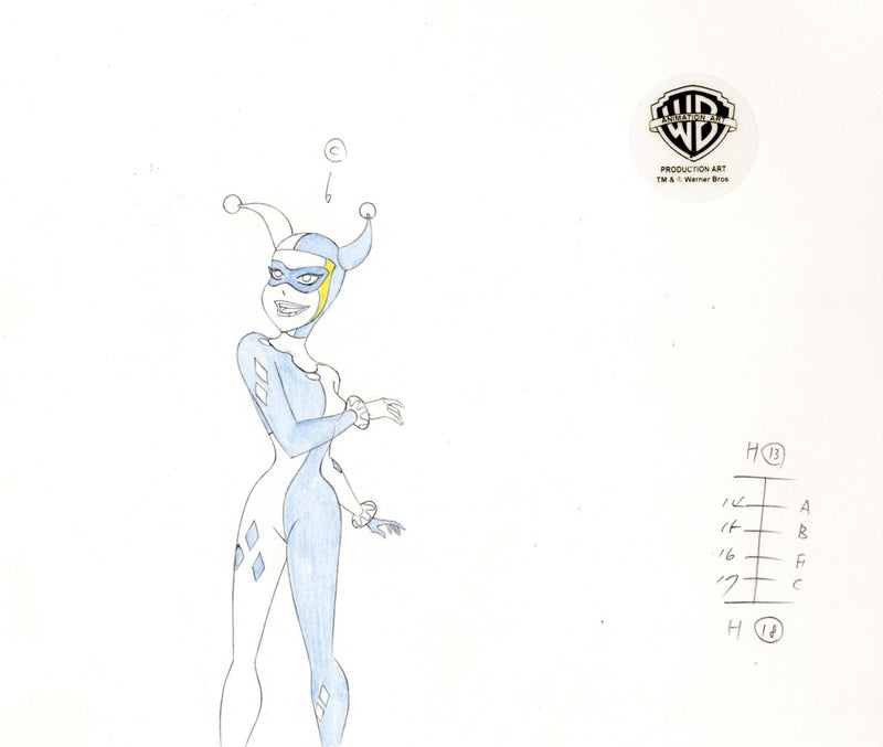 The New Batman Adventures Original Production Drawing: Harley Quinn - Choice Fine Art