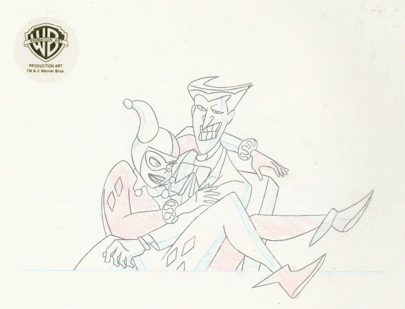 The New Batman Adventures Original Production Drawing: Joker and Harley Quinn - Choice Fine Art