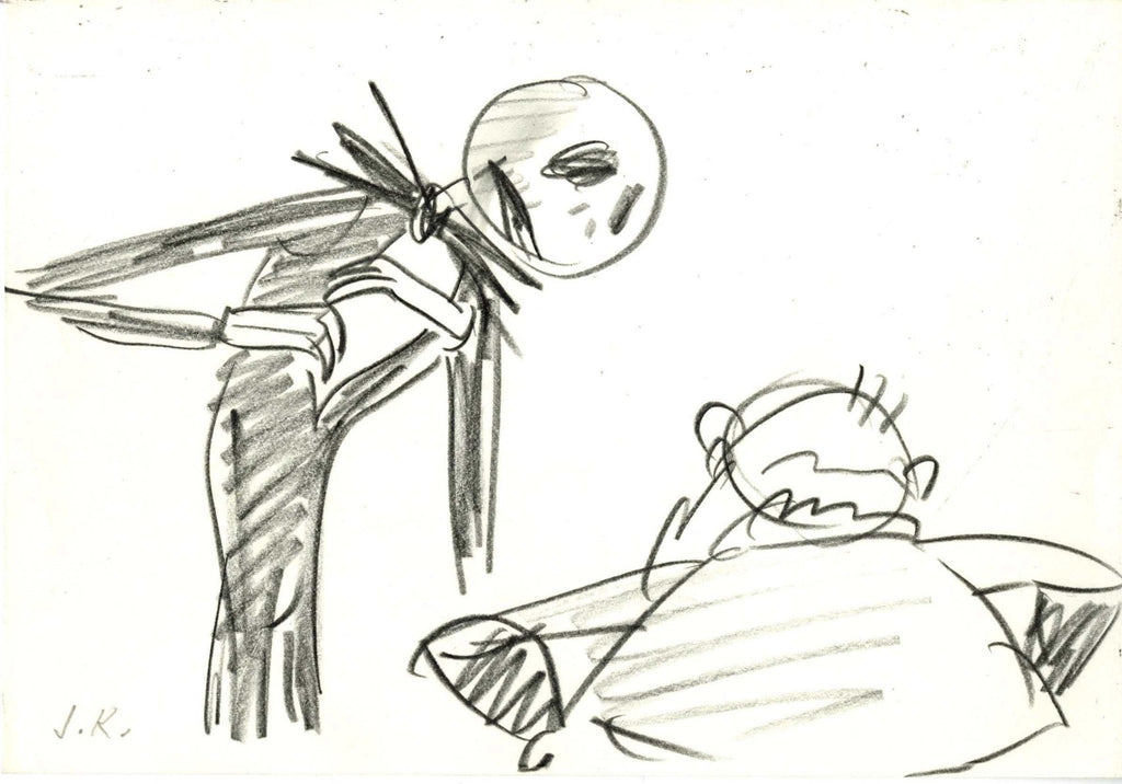 The Nightmare Before Christmas Storyboard Drawing: Jack Skellington - Choice Fine Art