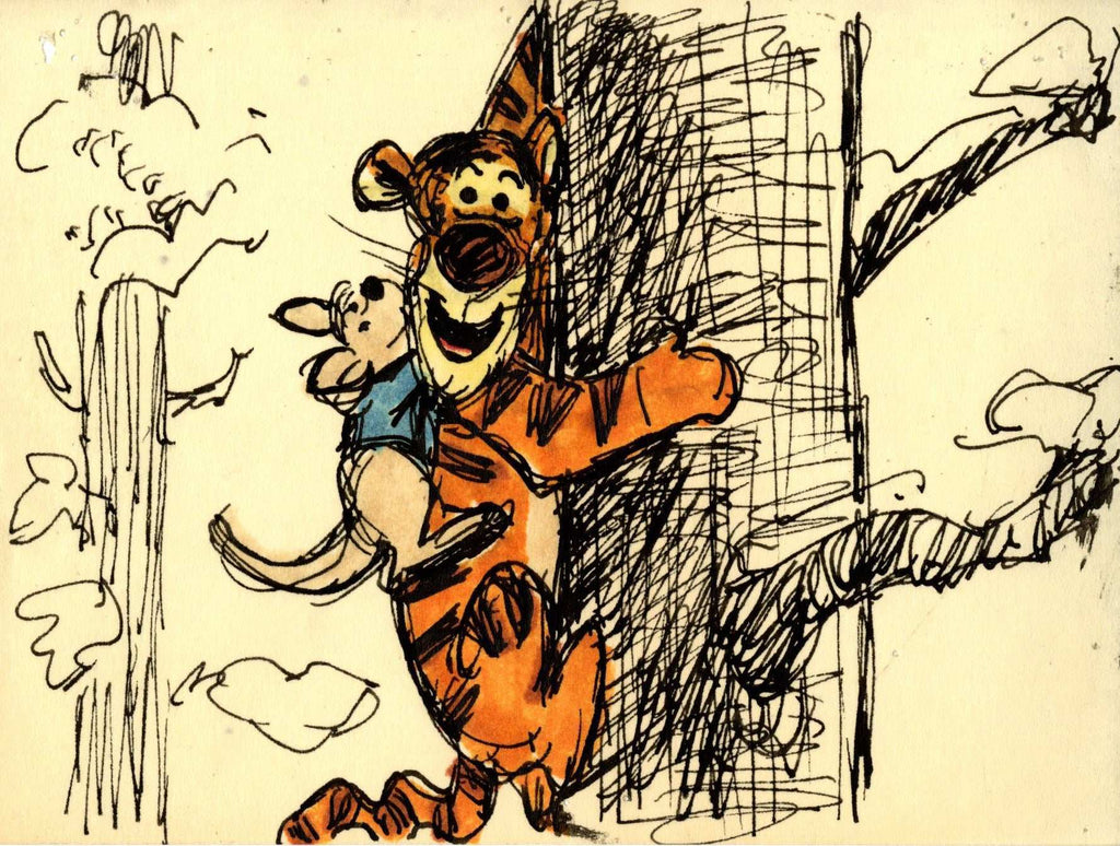 Tigger and Roo Original Storyboard Drawing - Choice Fine Art