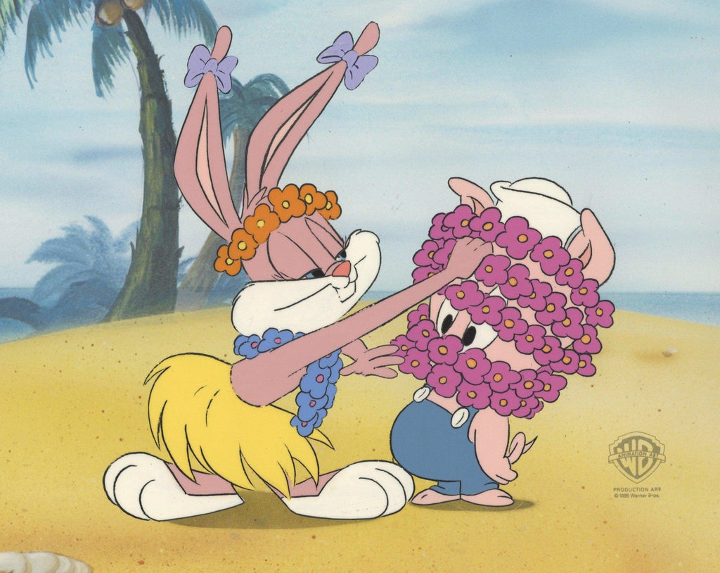 Tiny Toons Original Production Cel: Babs Bunny and Hampton J. Pig - Choice Fine Art