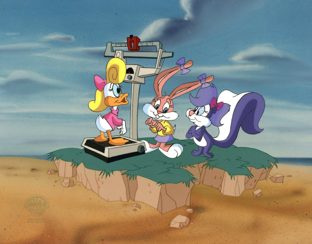 Tiny Toons Original Production Cel: Babs Bunny, Fifi La Flume, and Shirley the Loon - Choice Fine Art
