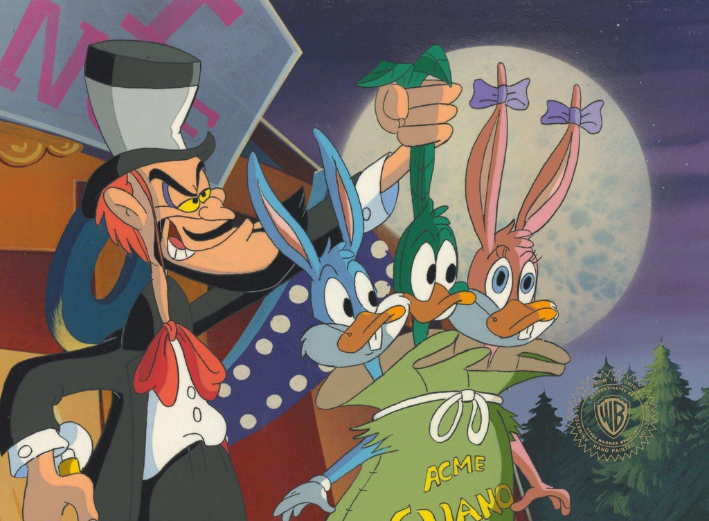 Tiny Toons Original Production Cel: Buster Bunny, Plucky Duck, and Babs Bunny - Choice Fine Art