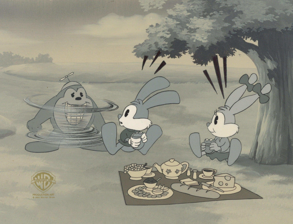 Tiny Toons Original Production Cel: Dizzy Devil, Buster Bunny and Babs Bunny - Choice Fine Art