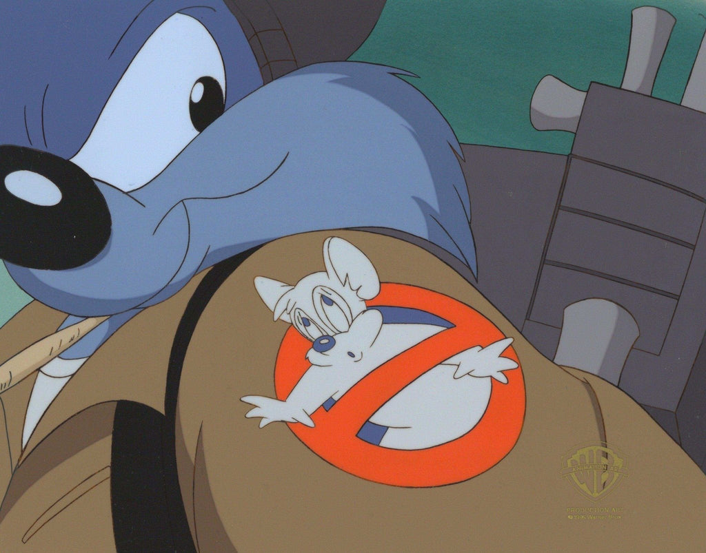 Tiny Toons Original Production Cel: Furball and Sneezer the Sneezing Ghost - Choice Fine Art